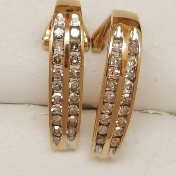 Estate 10kt Gold 1.00ct DiamondStud Earrings